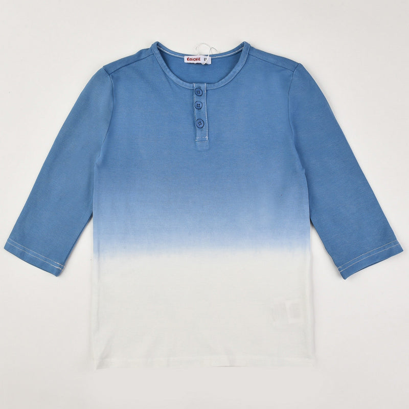 Dip Dye Henley Tee