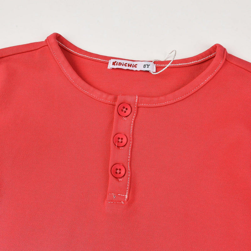 Dip Dye Henley Tee