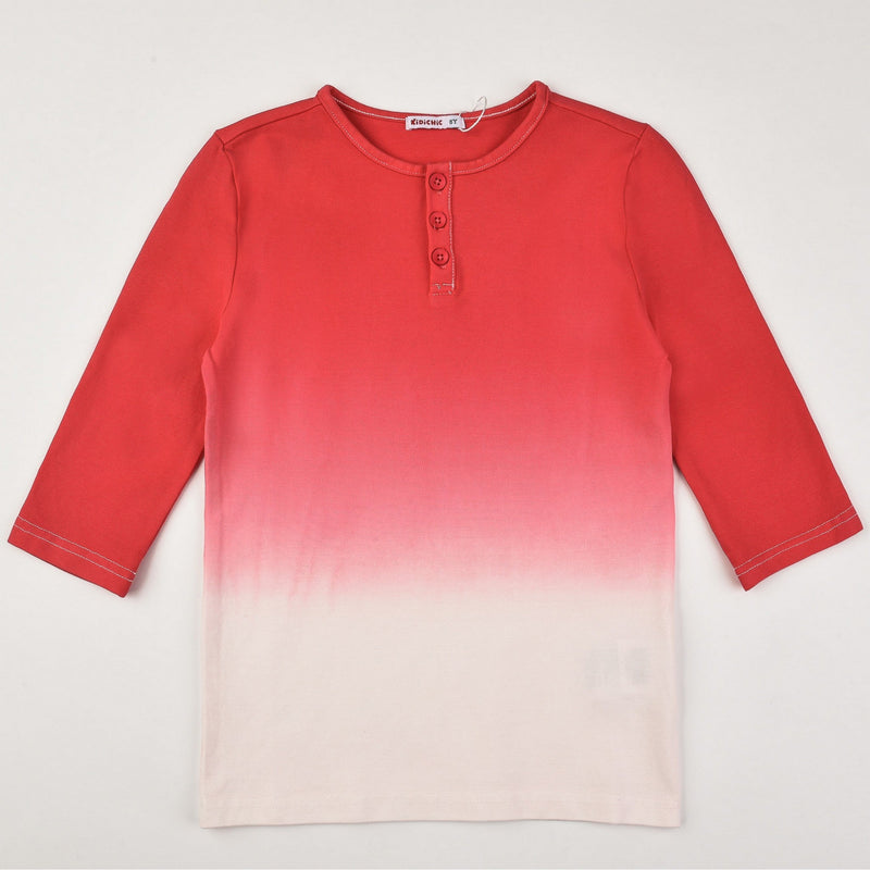 Dip Dye Henley Tee