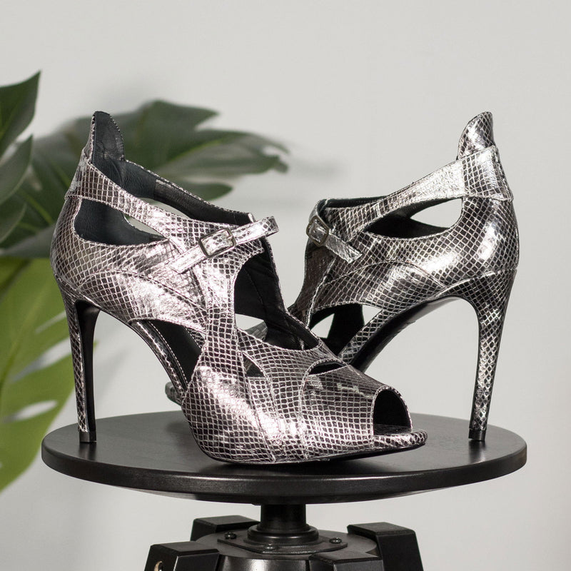 Women's Seville Leather High Heels Wide Plus Size 5881
