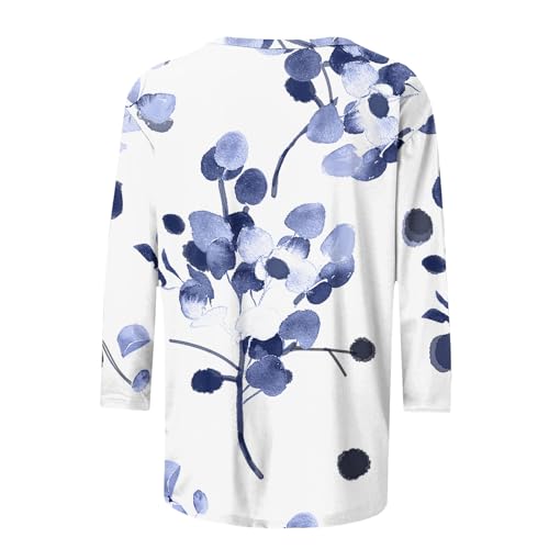 Generic Elbow Sleeve Tunics for Women Cotton Clothes for Woman 3x for Women Plus Size Tops 3x Shirts for Women Plus Size 3/4 Sleeve Women's Large 3/4 Sleeve Shirts Women's 3/4 Sleeve Tops Cotton