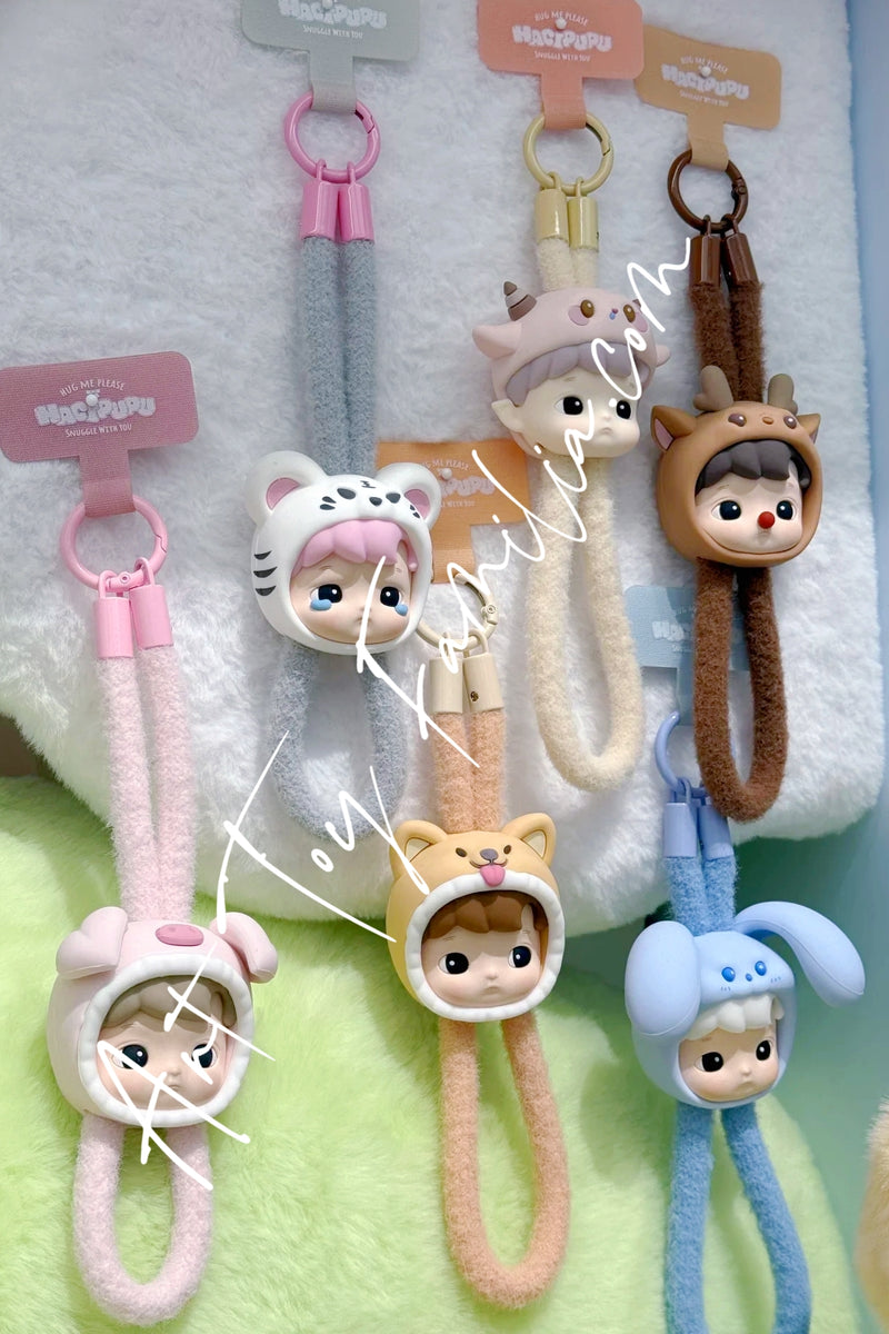 Hacipupu Snuggle With You Series Phone Lanyard - 动物贴贴系列手机挂绳