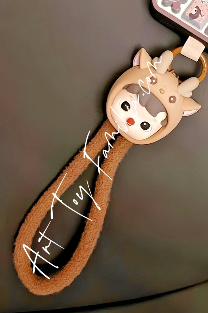 Hacipupu Snuggle With You Series Phone Lanyard - 动物贴贴系列手机挂绳