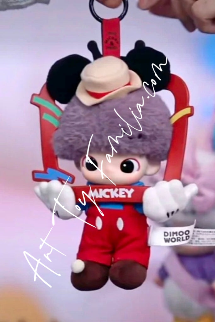 Dimoo World × Disney Series-Vinyl Plush Keychain - Dimoo World × 迪士尼系列搪胶毛绒钥匙圈