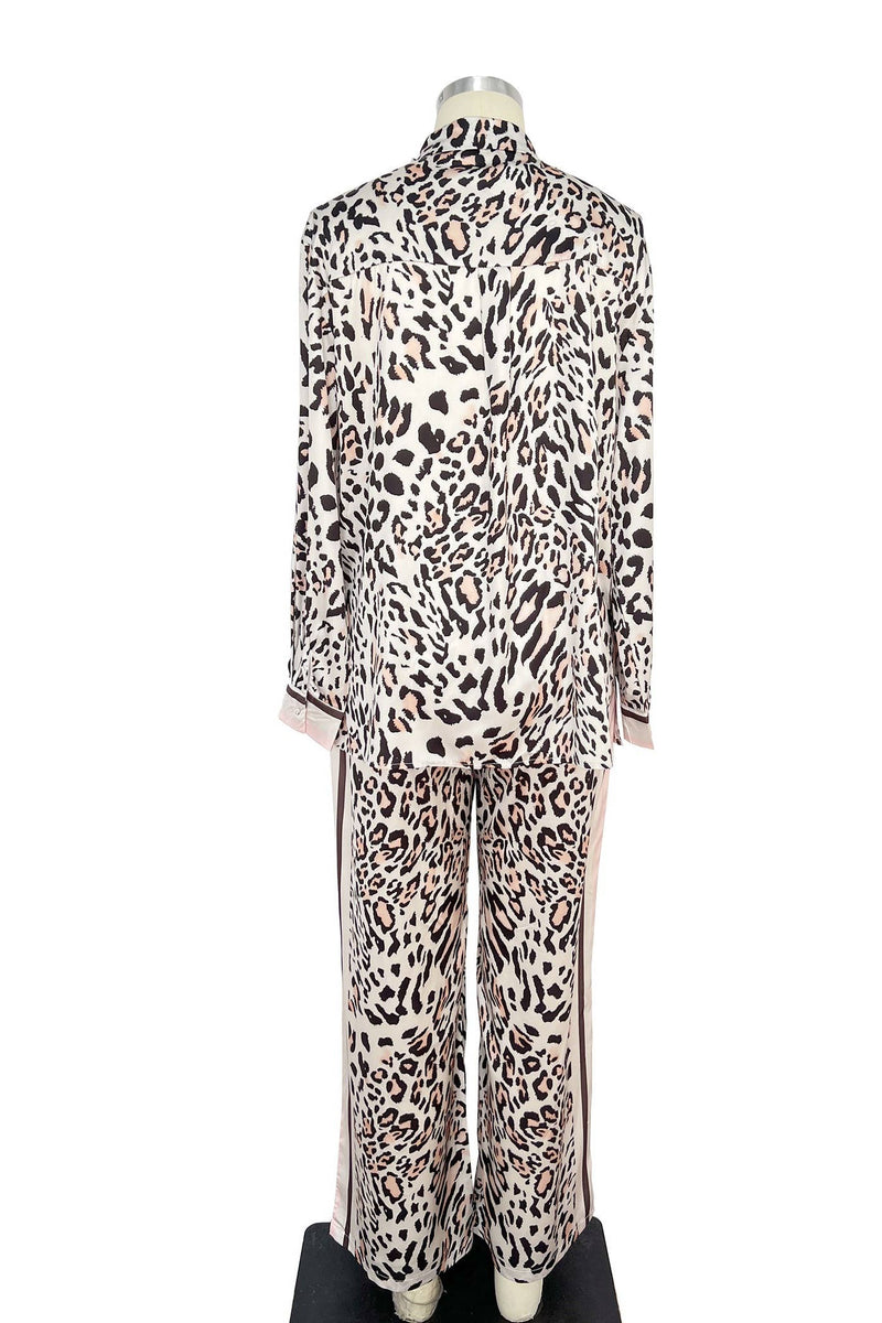 Leopard Print Embellished Top
