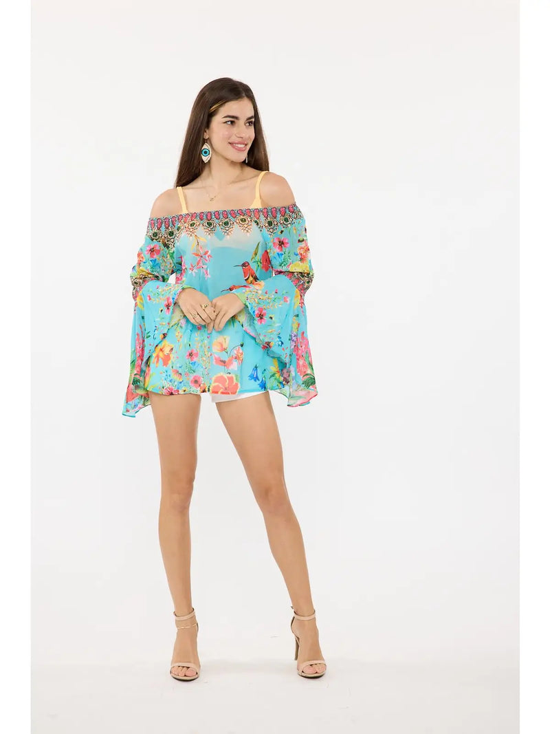 Off Shoulder Embellished Top