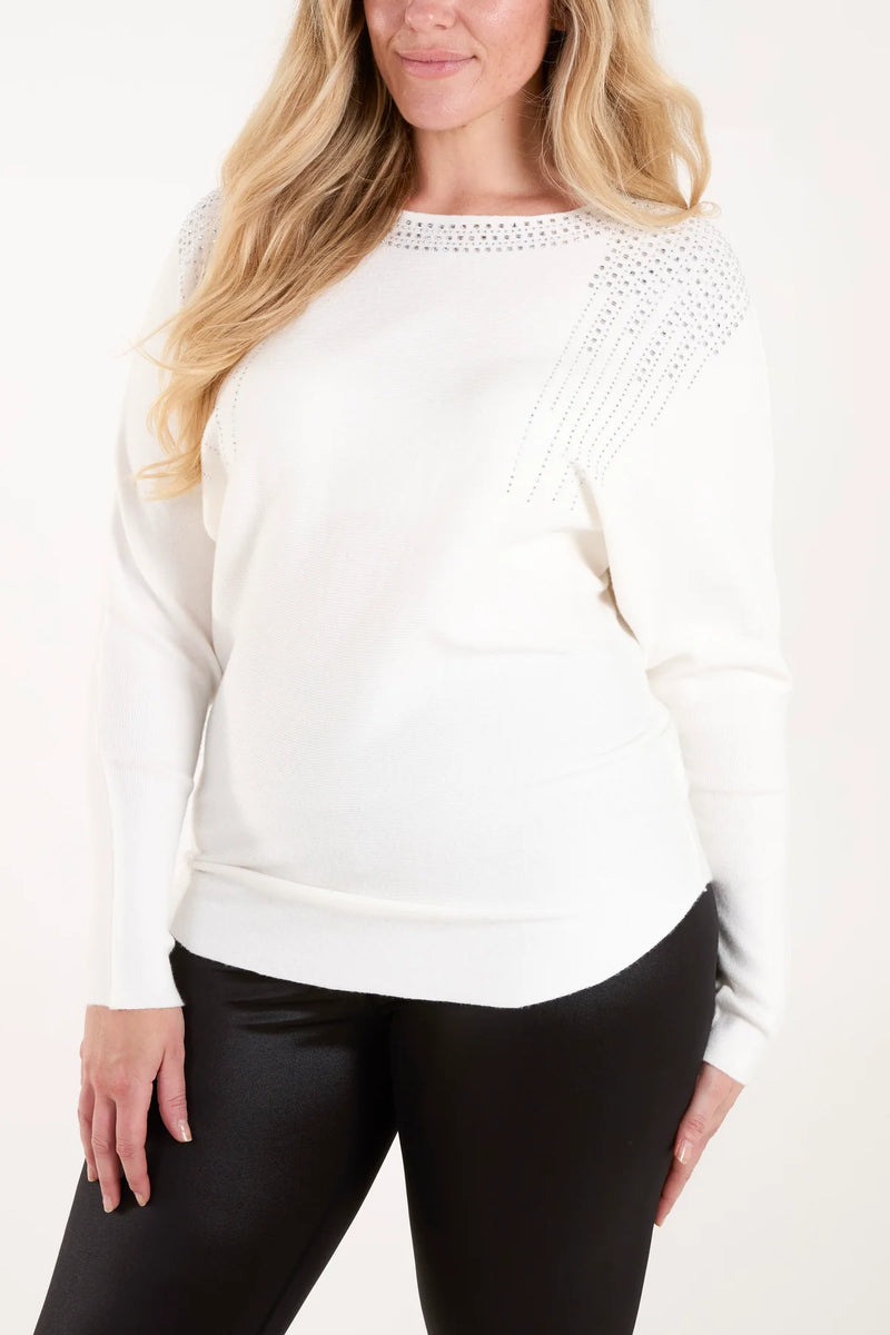 Beatrice Diamantés Embellished Jumper