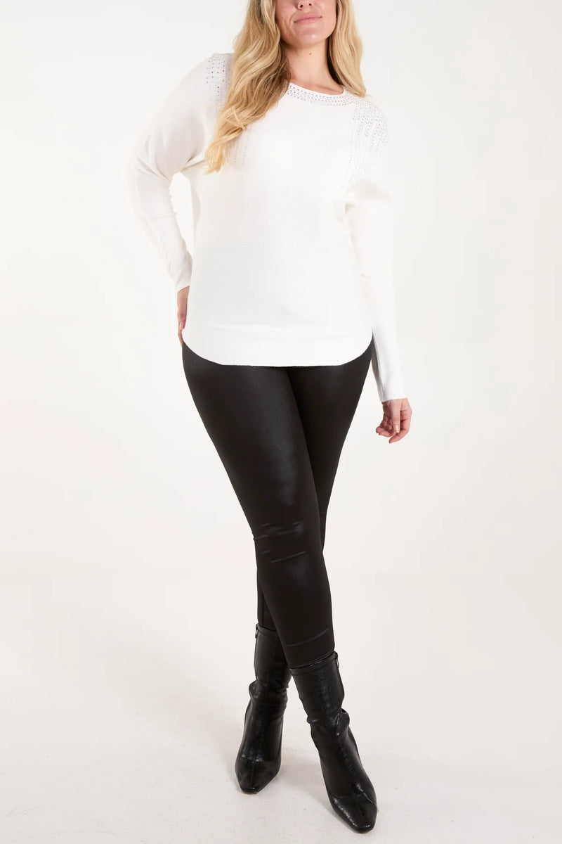 Beatrice Diamantés Embellished Jumper