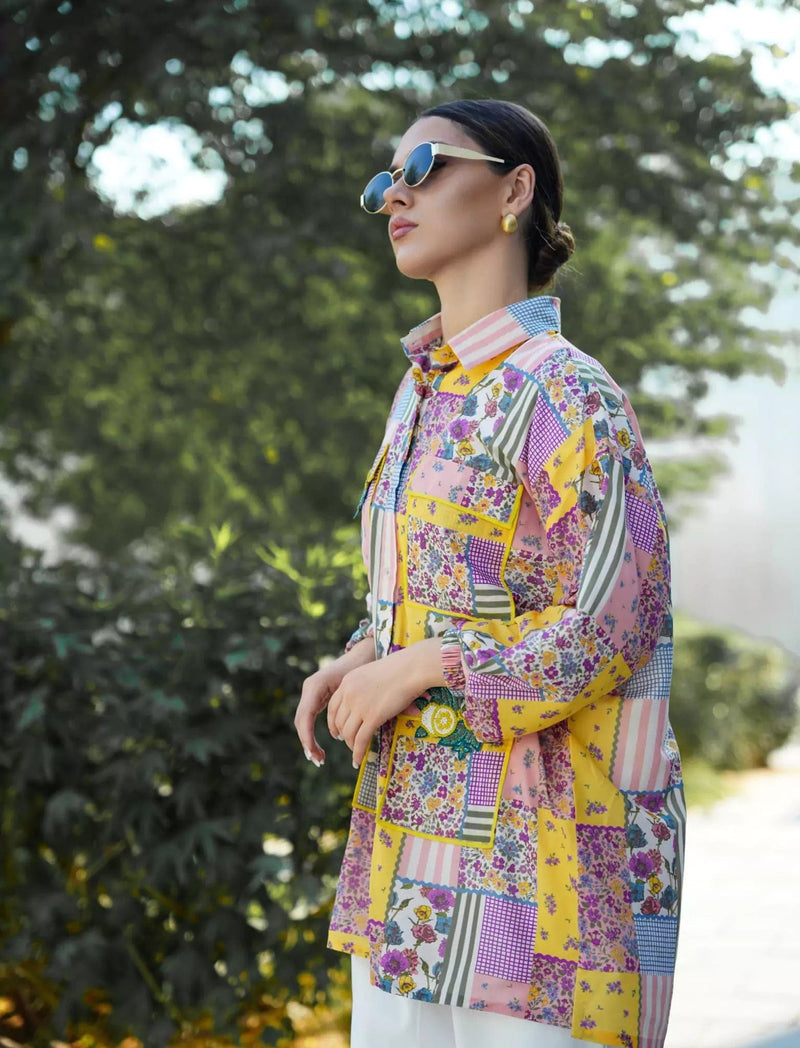Lime Medley Embellished Shirt