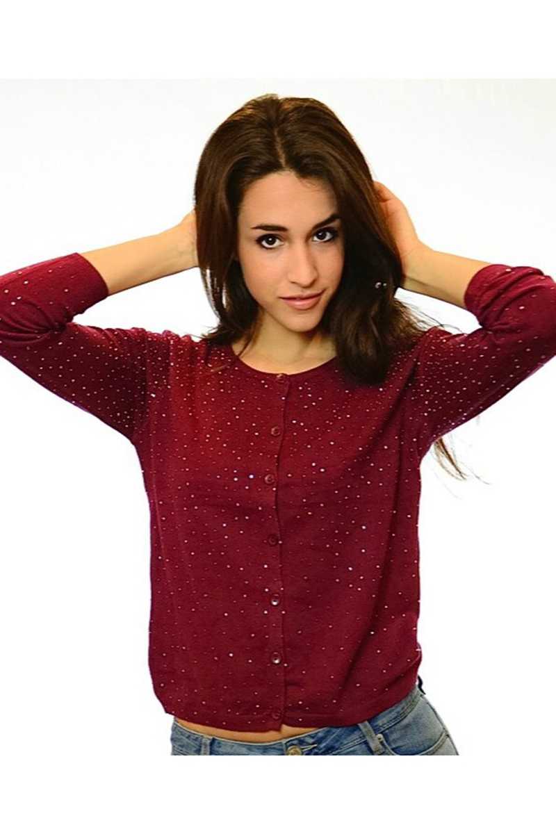 Ariana Embellished Wool Blend Cardi