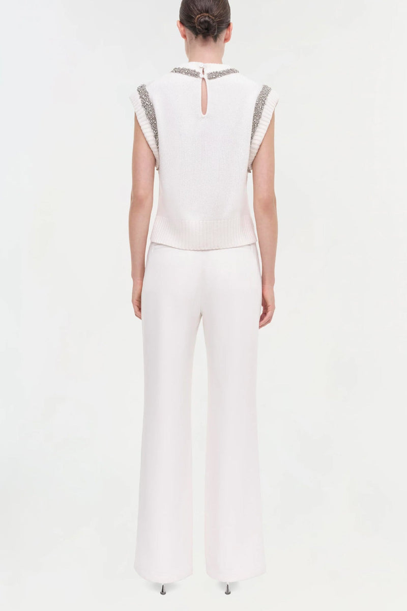 Joanae Pullover With Embellishment in Ivory