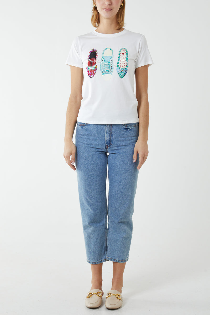 Shoe Embellishment T-Shirt