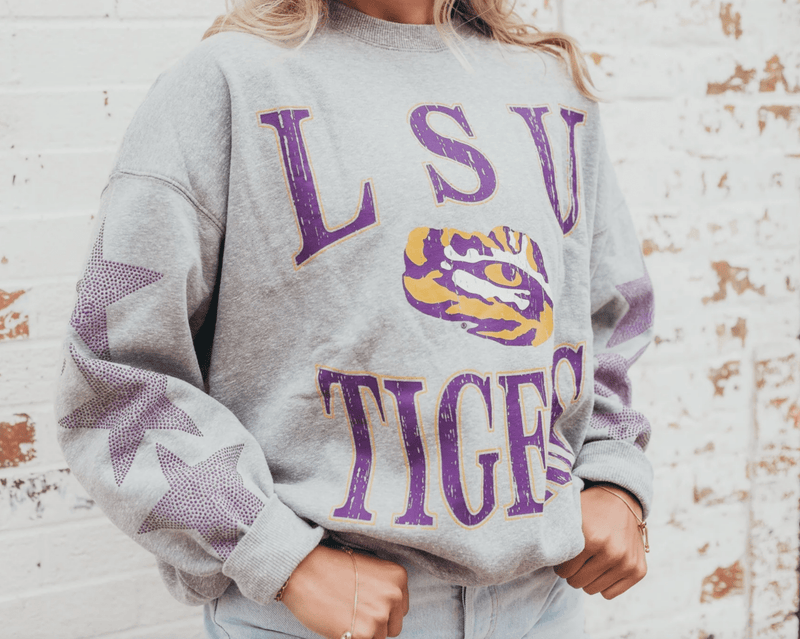 LSU Wynn Star Embellished Pullover