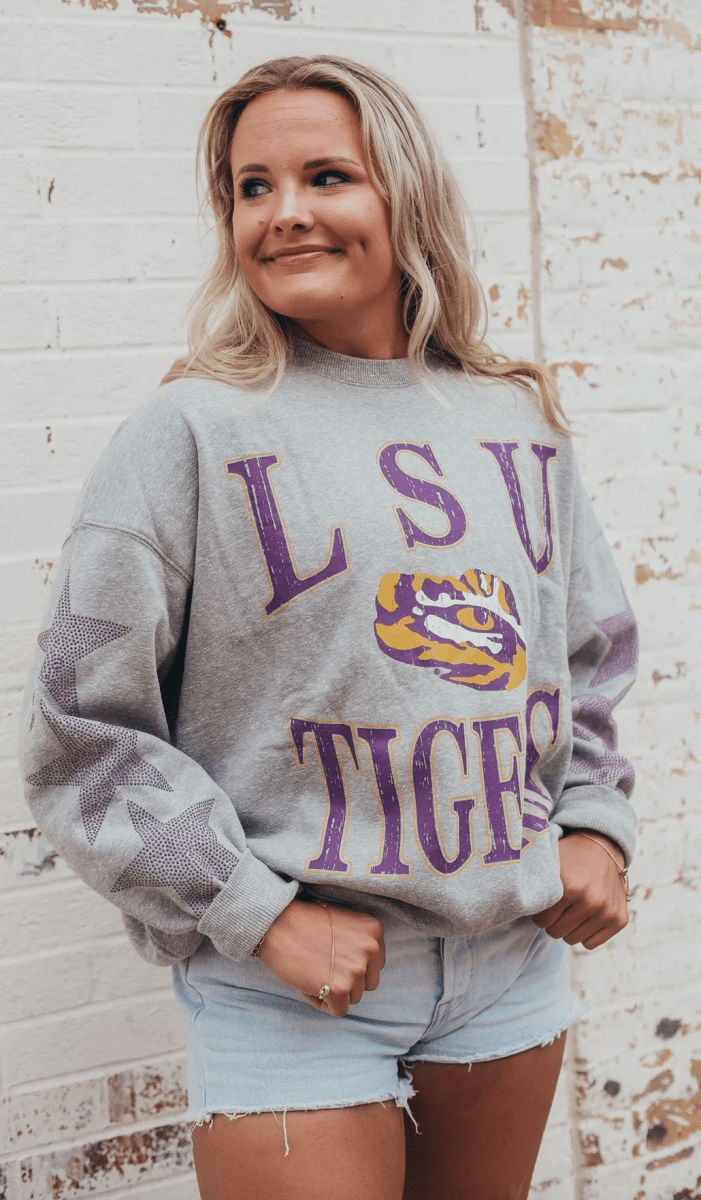 LSU Wynn Star Embellished Pullover