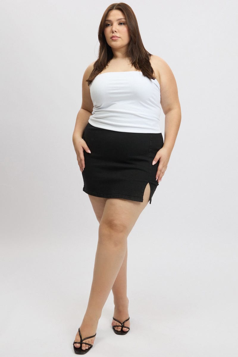 White Bandeau Top
