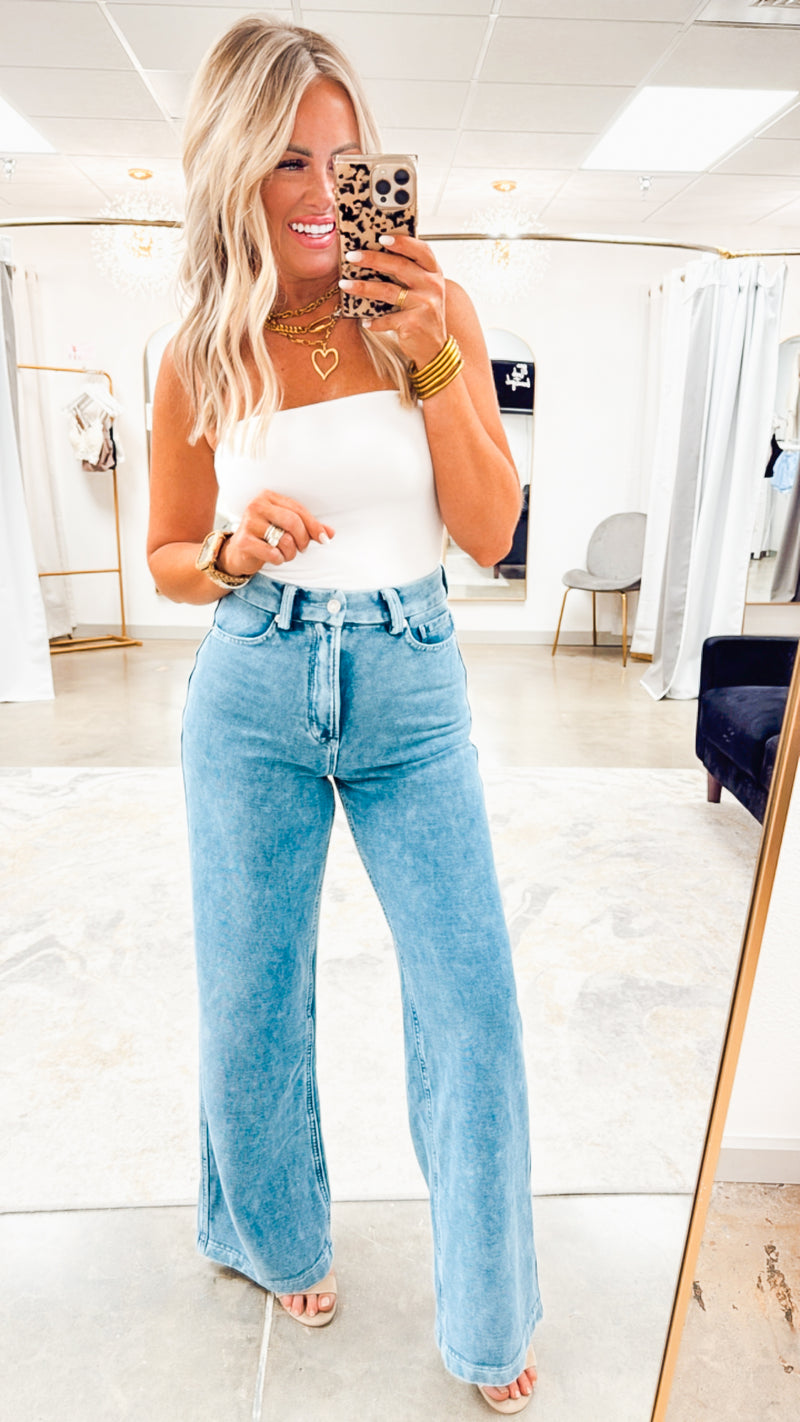 Basic Bandeau Top- White