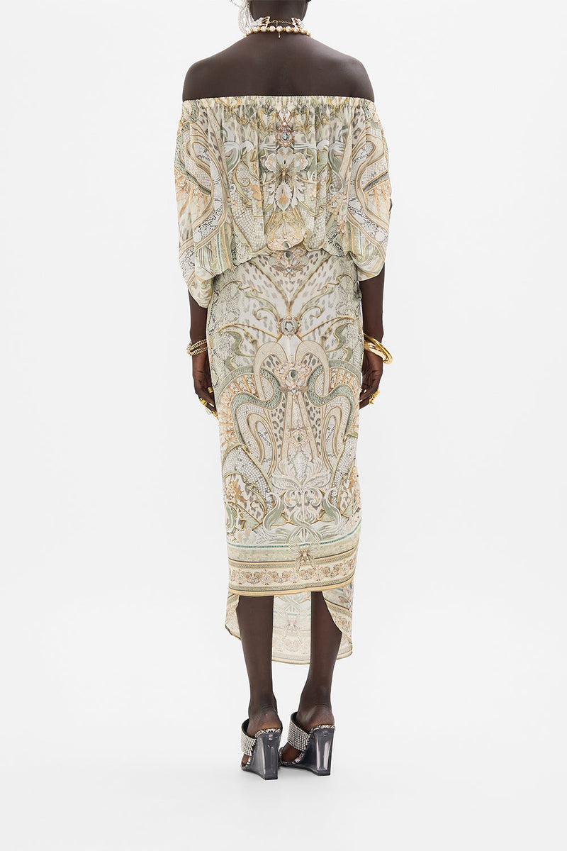 OFF SHOULDER ELASTIC TOP IVORY TOWER TALES