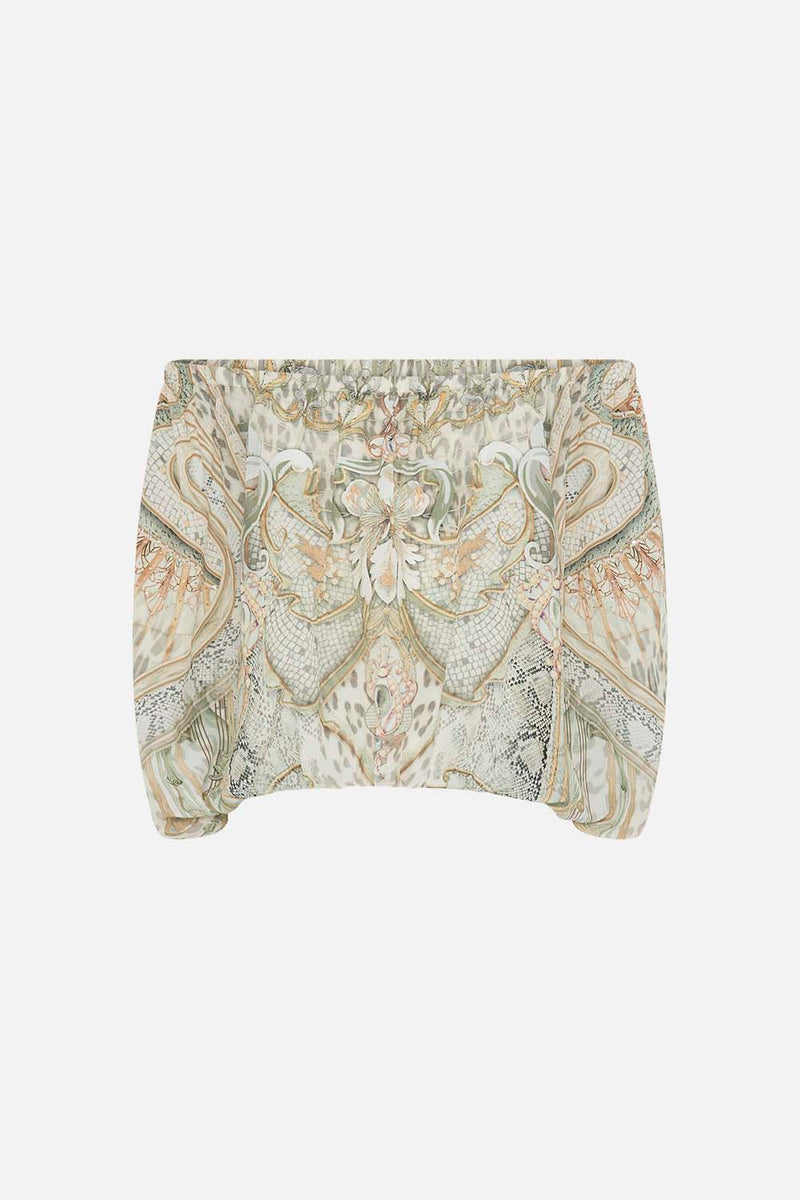 OFF SHOULDER ELASTIC TOP IVORY TOWER TALES
