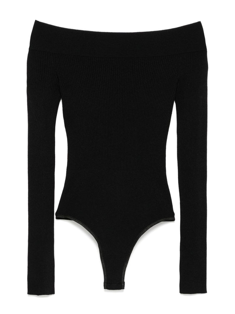 Off-Shoulder Ribbed Bodysuit