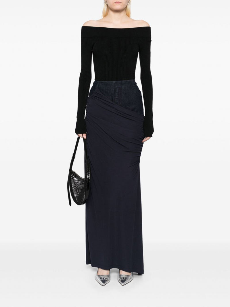 Off-Shoulder Ribbed Bodysuit