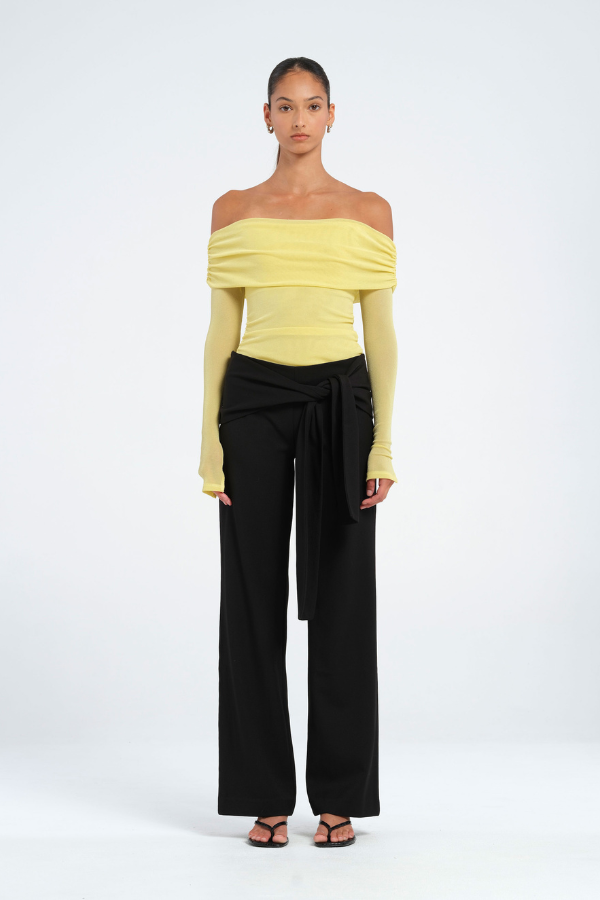 Blaire Off Shoulder Top Lemon