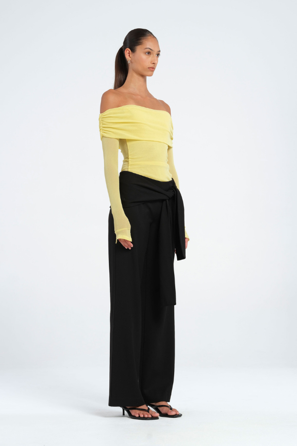 Blaire Off Shoulder Top Lemon