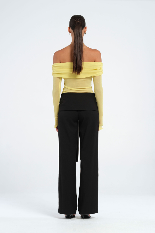 Blaire Off Shoulder Top Lemon