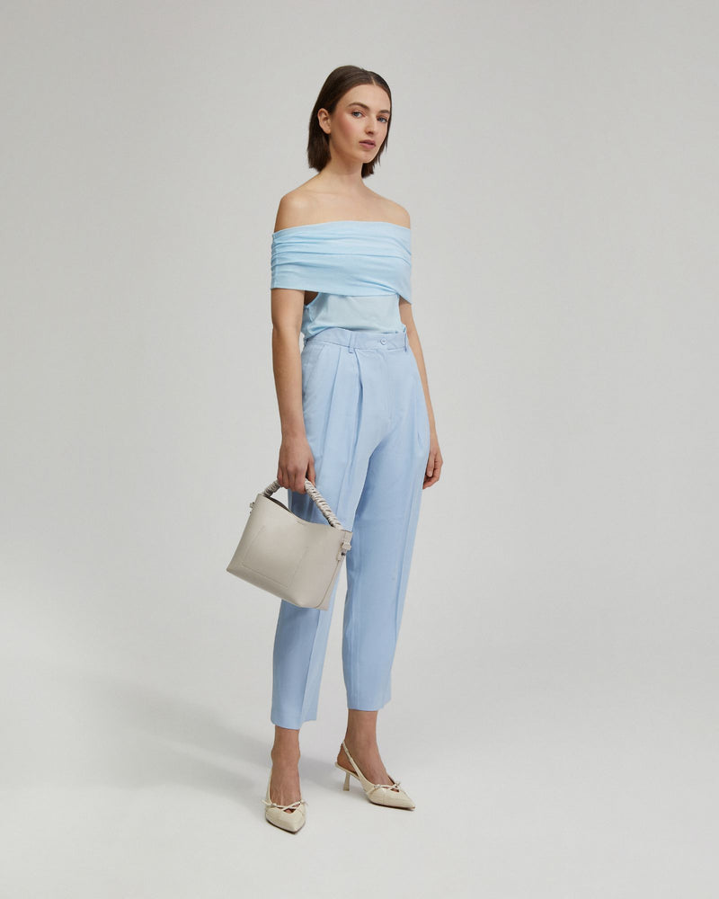 Nia Mesh Off-Shoulder Top