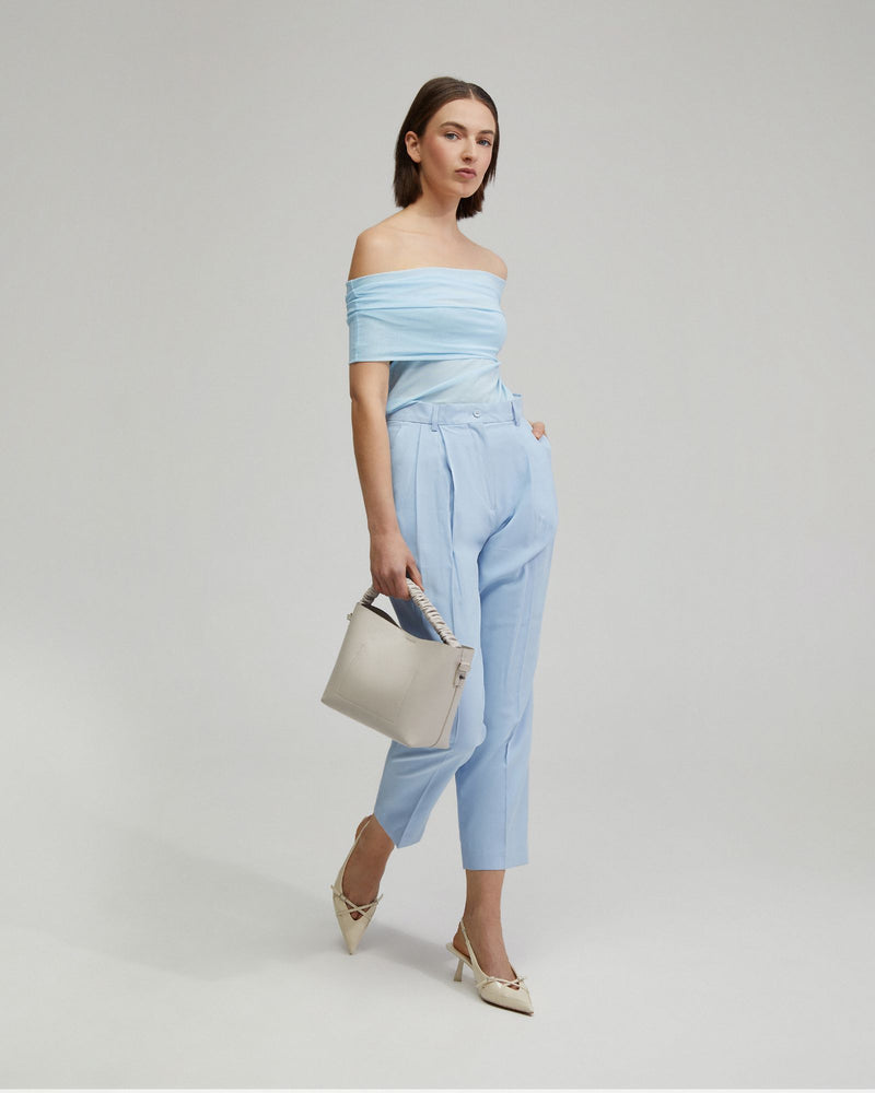 Nia Mesh Off-Shoulder Top