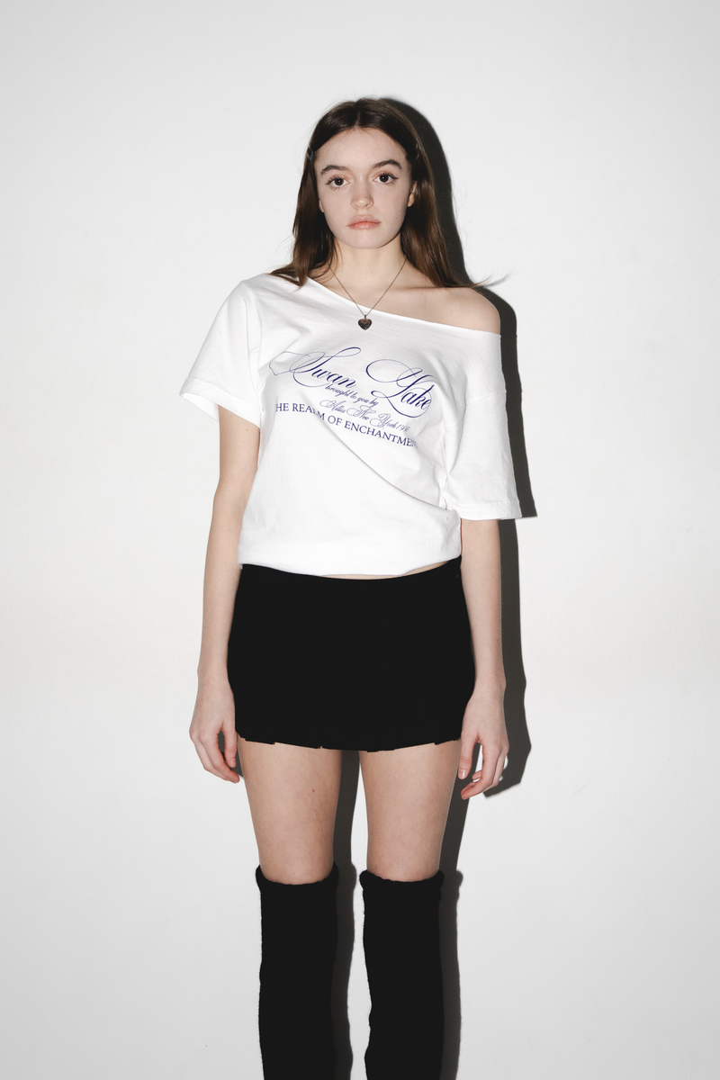 Swan Lake Off Shoulder T-Shirt