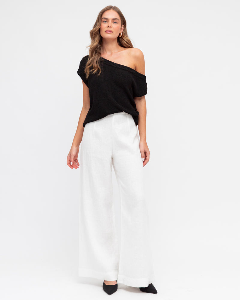 Off Shoulder Knit | Black