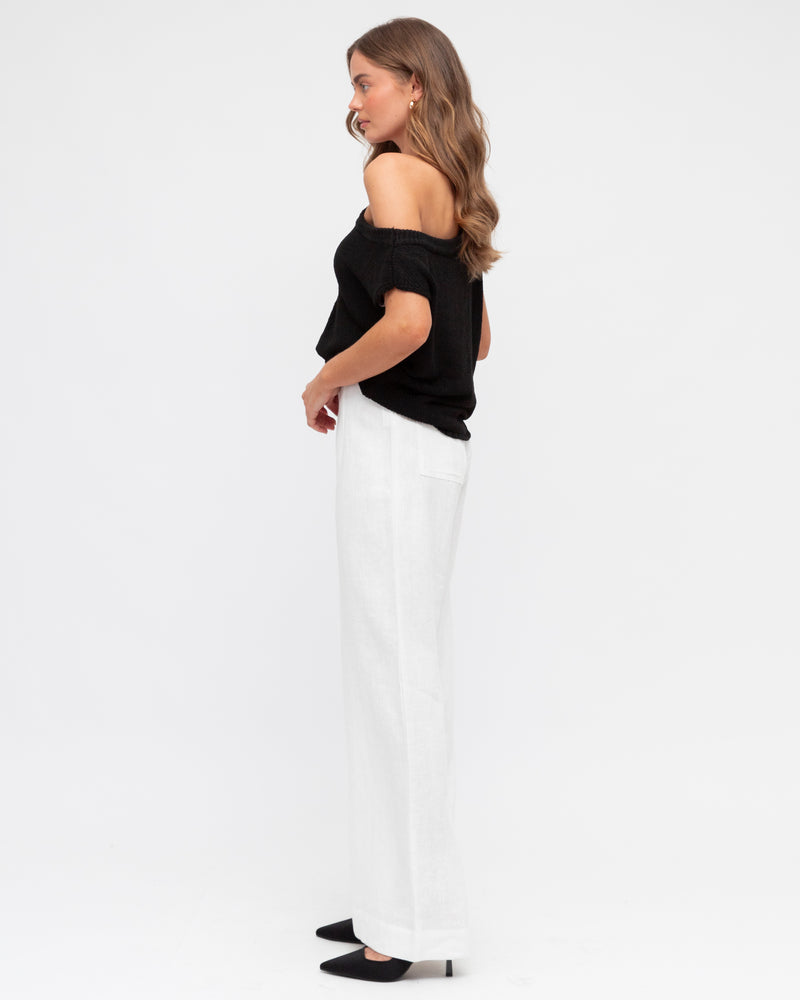 Off Shoulder Knit | Black