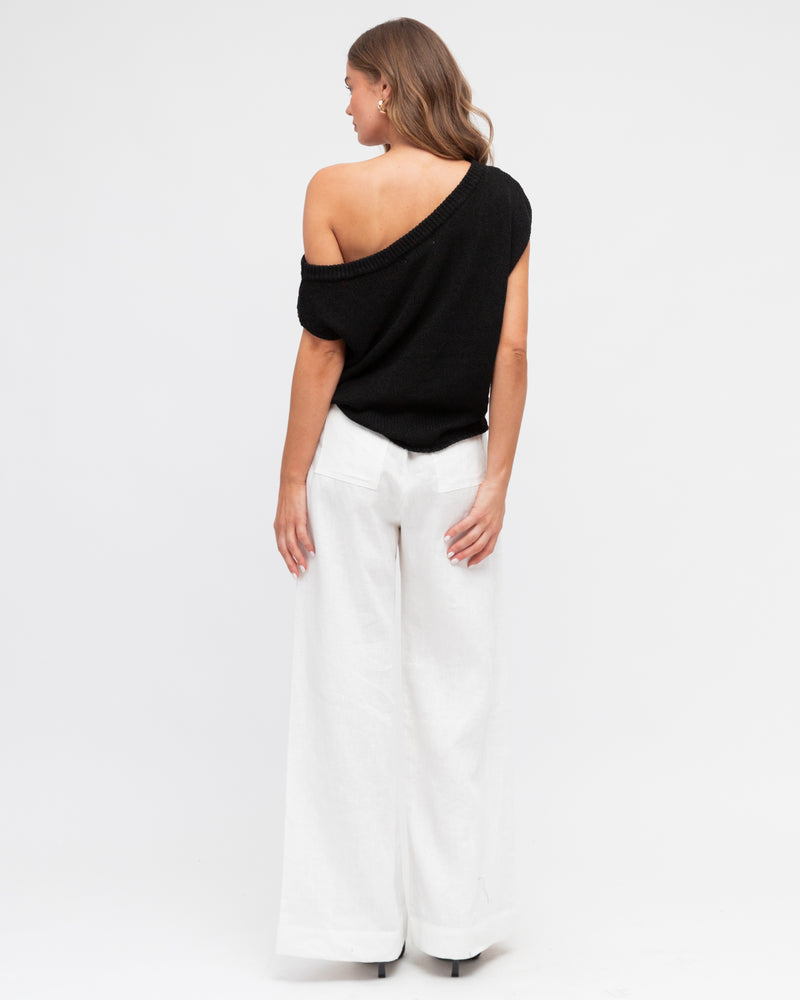 Off Shoulder Knit | Black