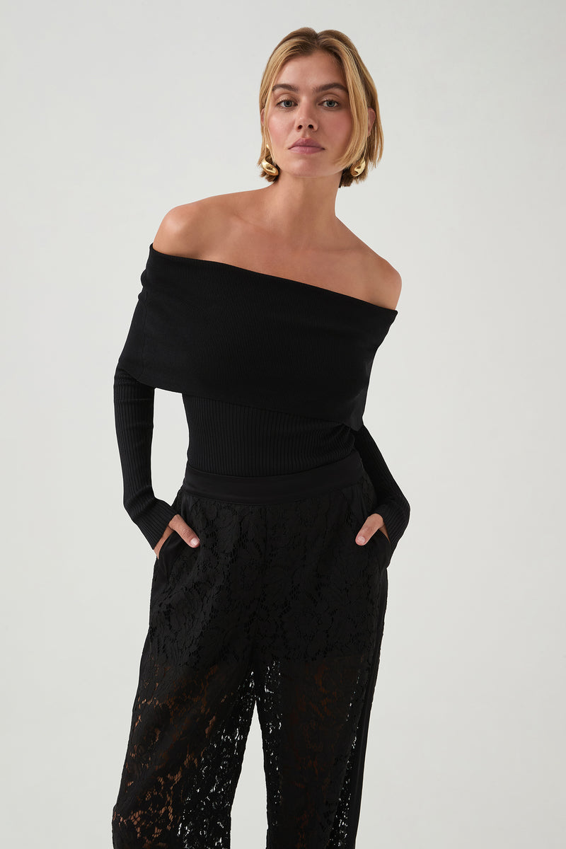 Deia Off Shoulder Long Sleeve Top