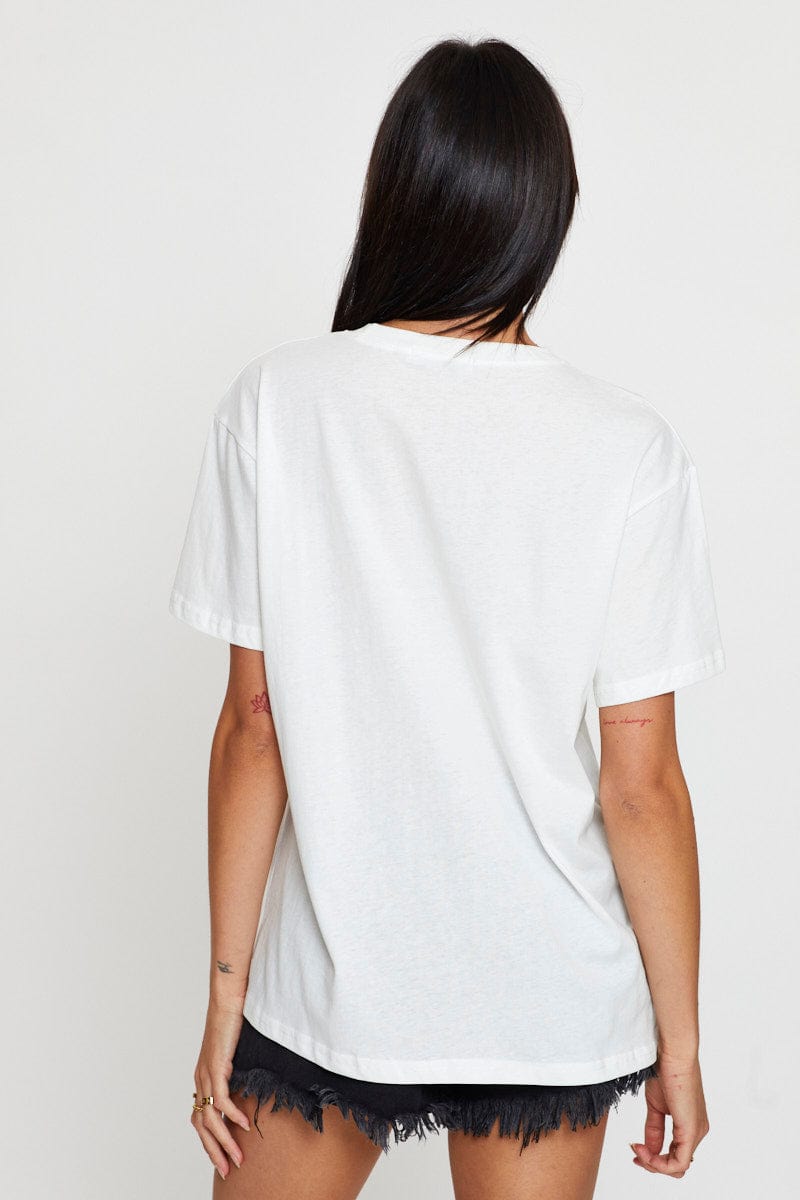 White Vintage T Shirt Boyfriend