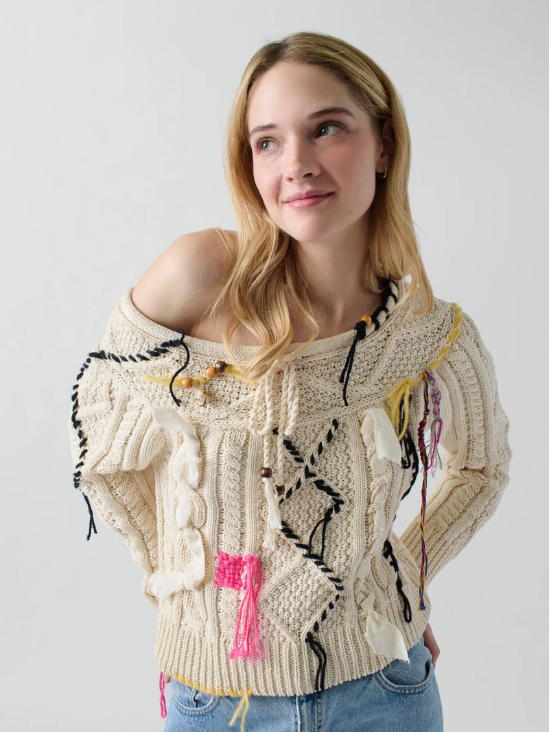 Vaggelis Off-Shoulder Sweater