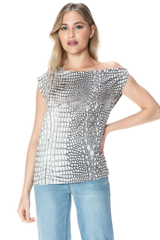 Ariella Off Shoulder Slouchy Top