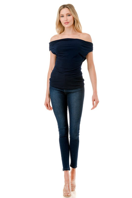 Ariella Off Shoulder Top - Black