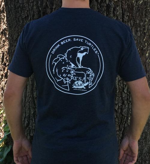 Drink Beer. Save Turtles.® Tee - Alligator Snapping Turtle Logo - Women's