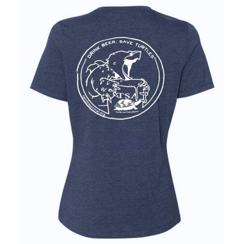 Drink Beer. Save Turtles.® Tee - Alligator Snapping Turtle Logo - Women's