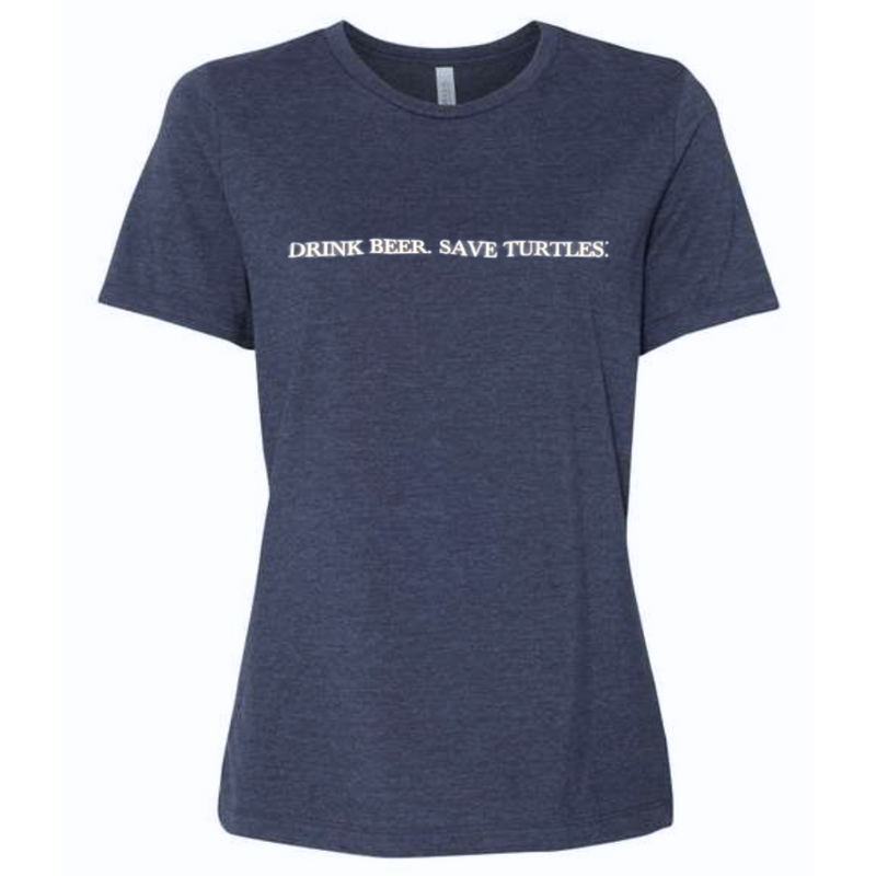 Drink Beer. Save Turtles.® Tee - Alligator Snapping Turtle Logo - Women's