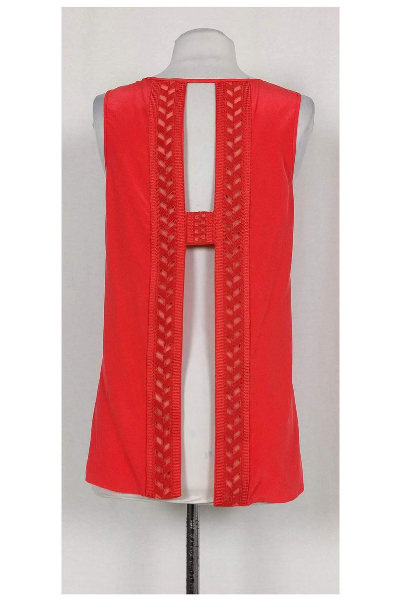 Parker - Coral Cut Out Back Tank Top Sz S