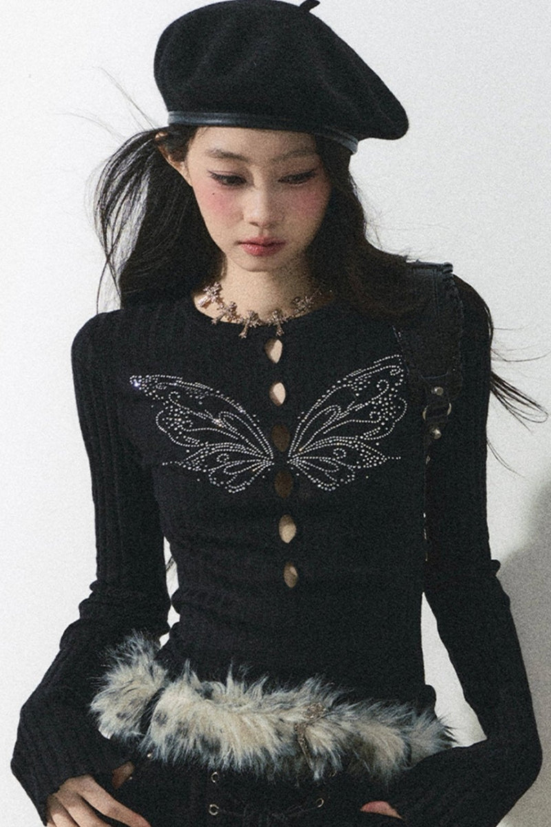 Knitted Cut Out Inner Top