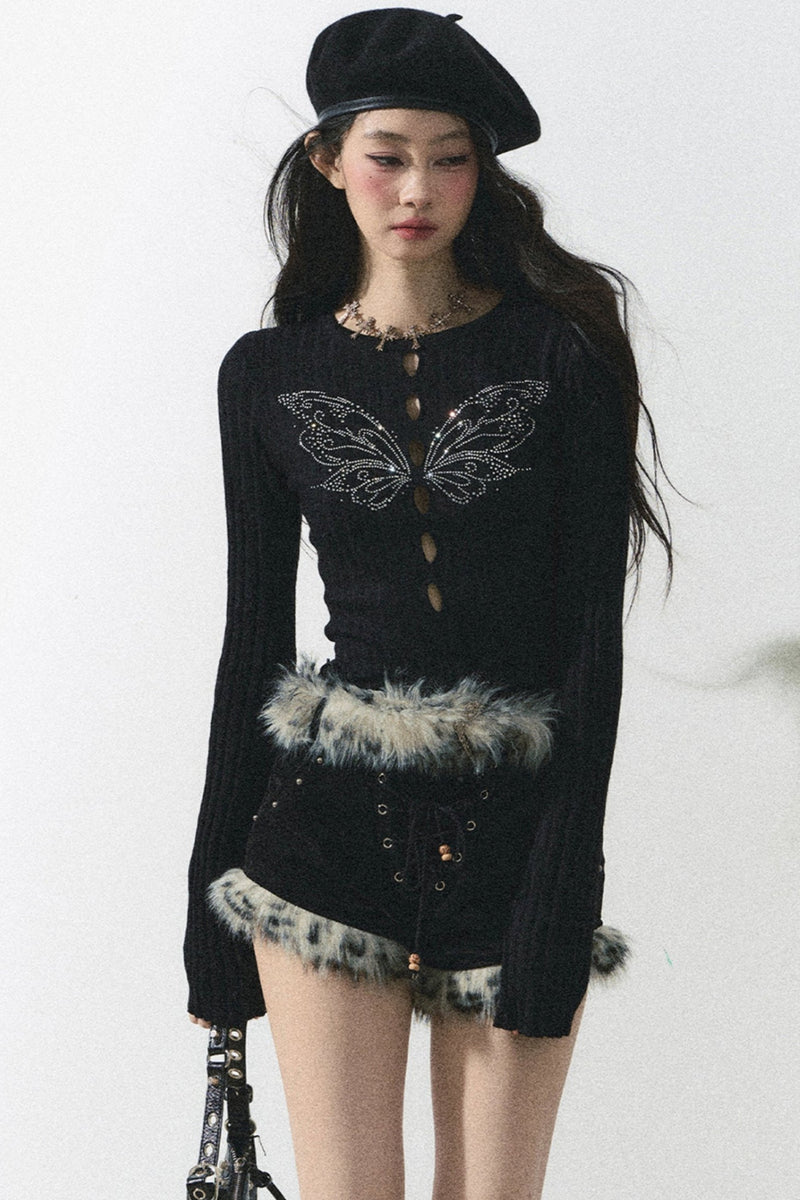 Knitted Cut Out Inner Top