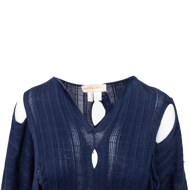 Ernestina Cerini Cut-out Long Top - '90s