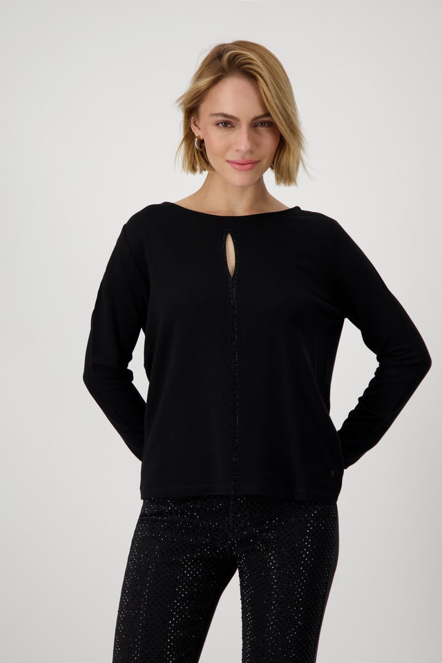Black Top With Cut-Out