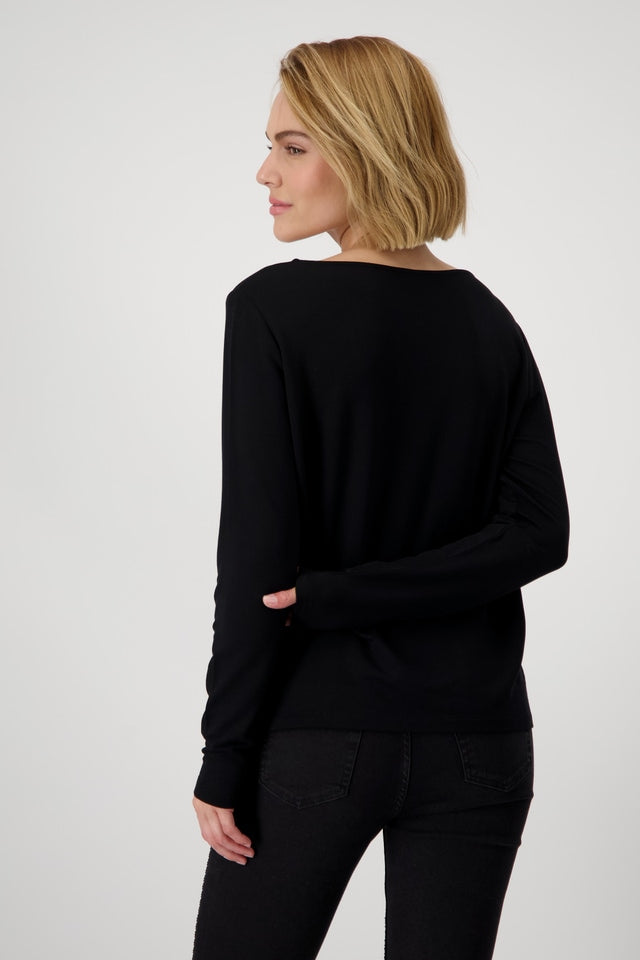 Black Top With Cut-Out