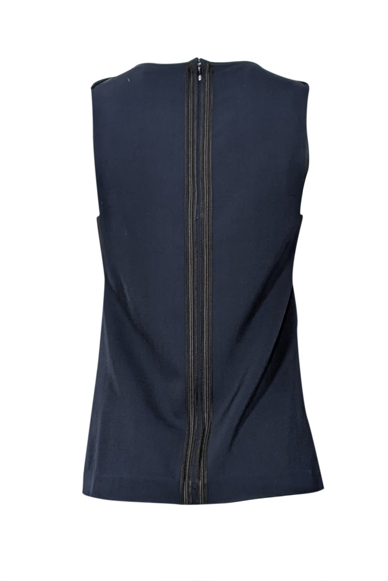 Rag & Bone - Navy & Black w/ Cut-Out Detail Sleeveless Top Sz S