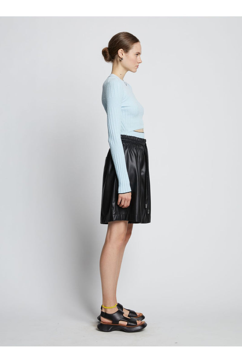 Cut-out Fine Boucle Top
