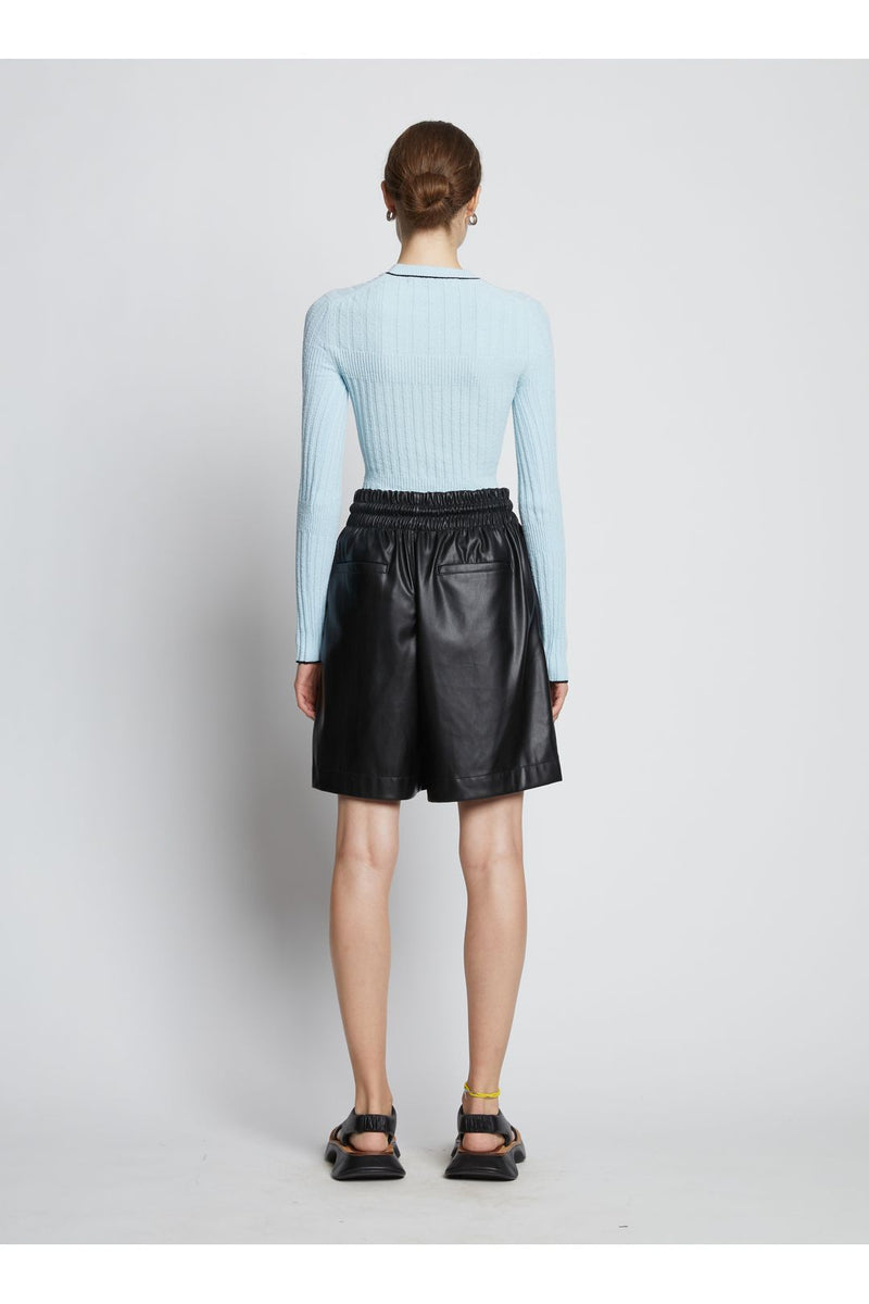Cut-out Fine Boucle Top